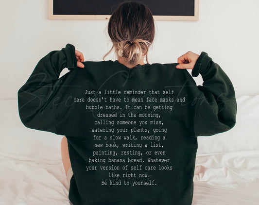 Self Care Reminder Sweater