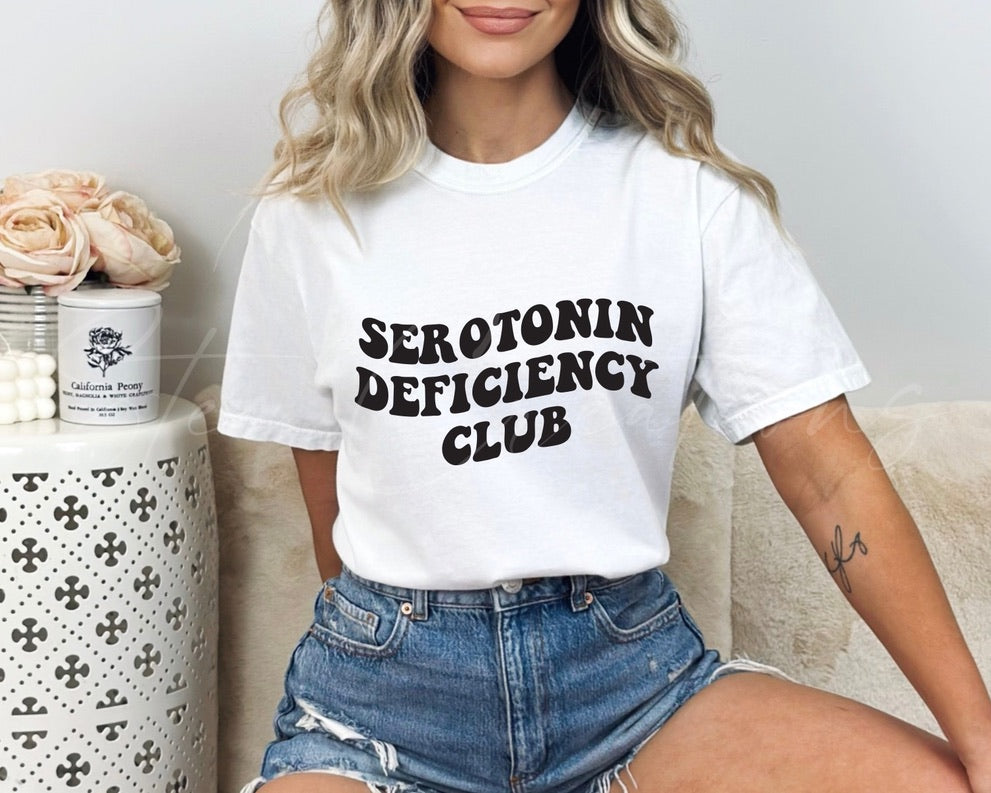 Serotonin Deficiency Club Tee