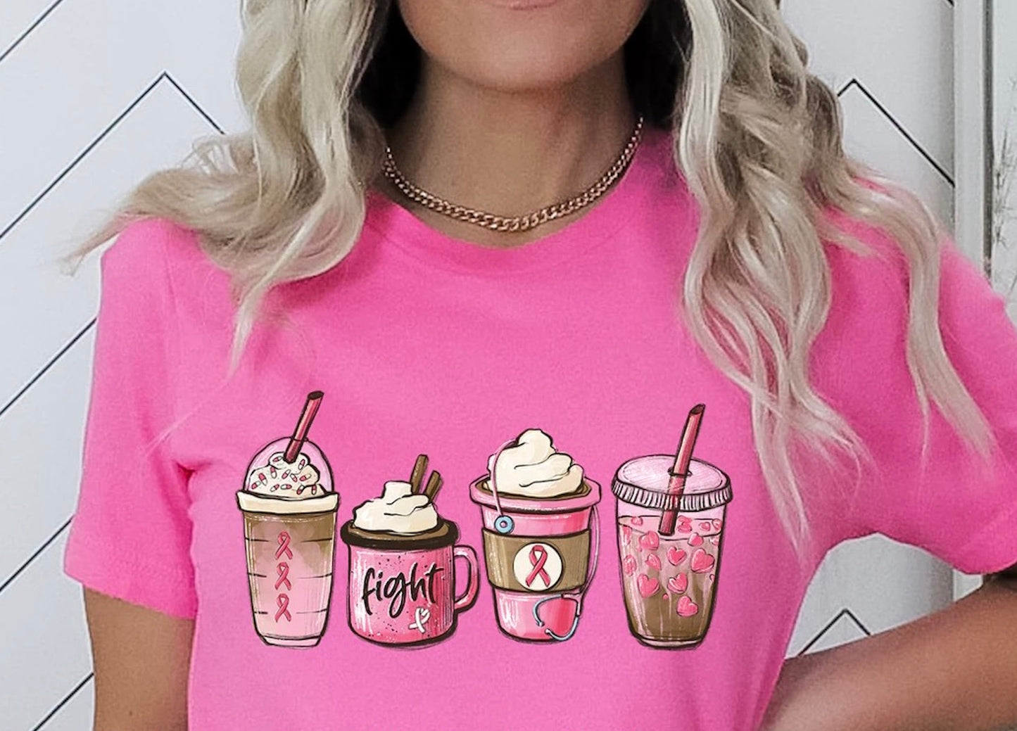 Breast Cancer Coffee Tee