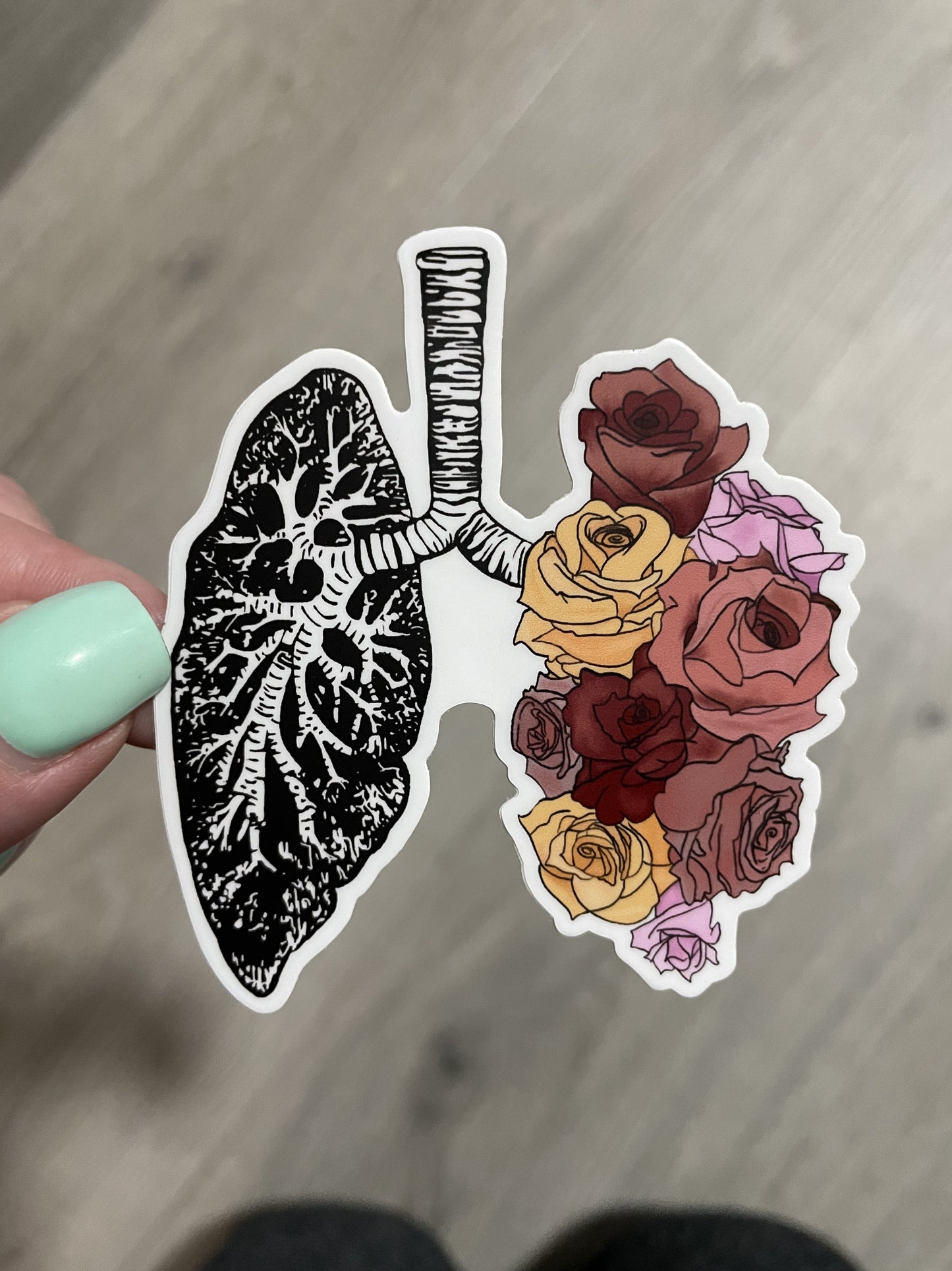 Blooming Lung Sticker