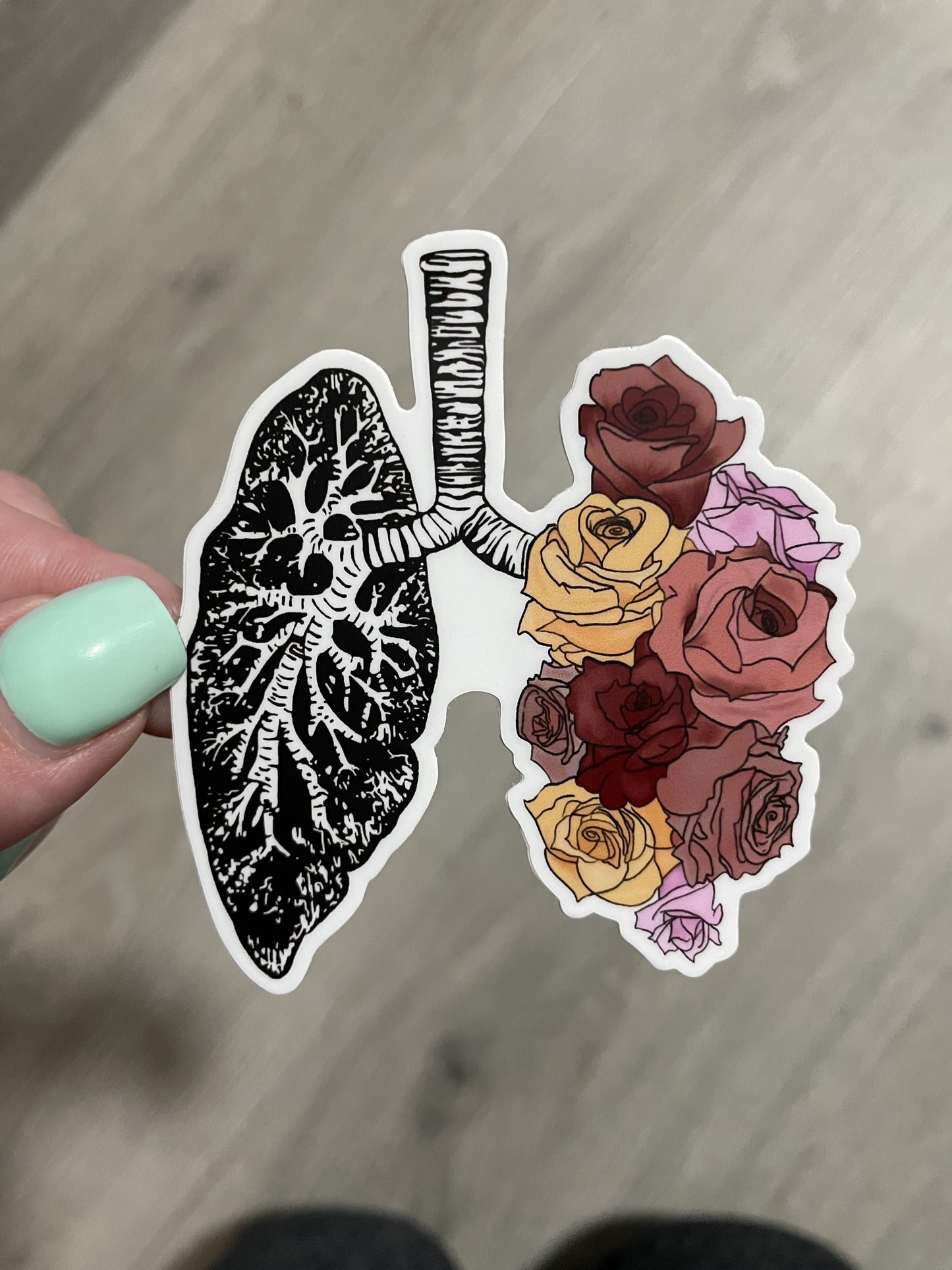 Blooming Lung Sticker