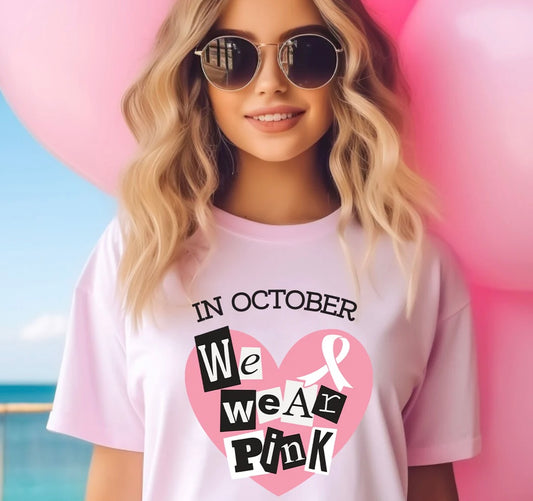 In October We Wear Pink Tee