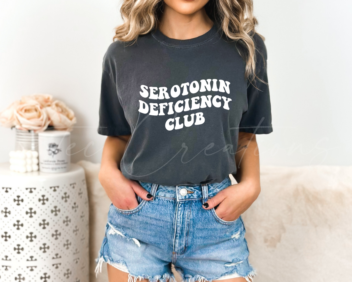 Serotonin Deficiency Club Tee