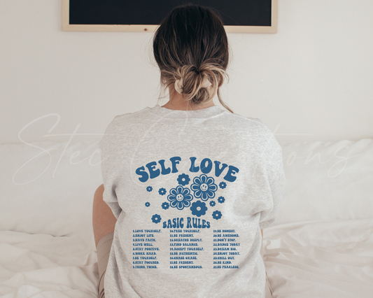 Self Love Basic Rules Sweater