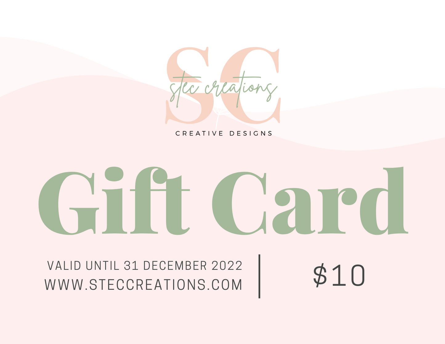 Stec Creations Gift Card