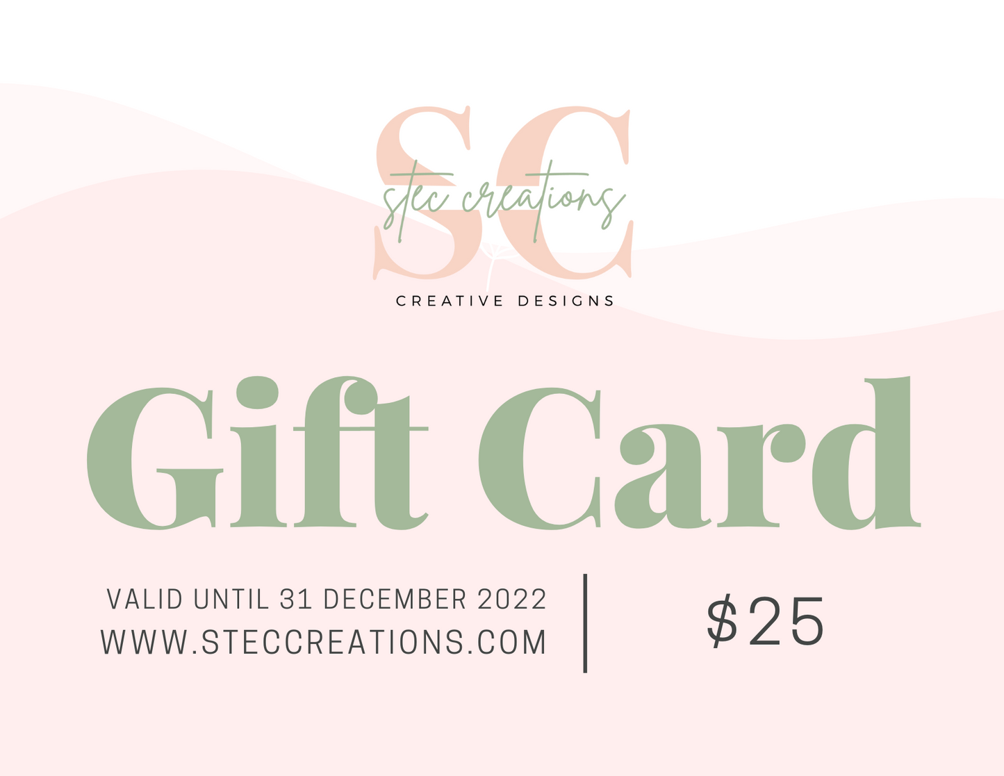 Stec Creations Gift Card