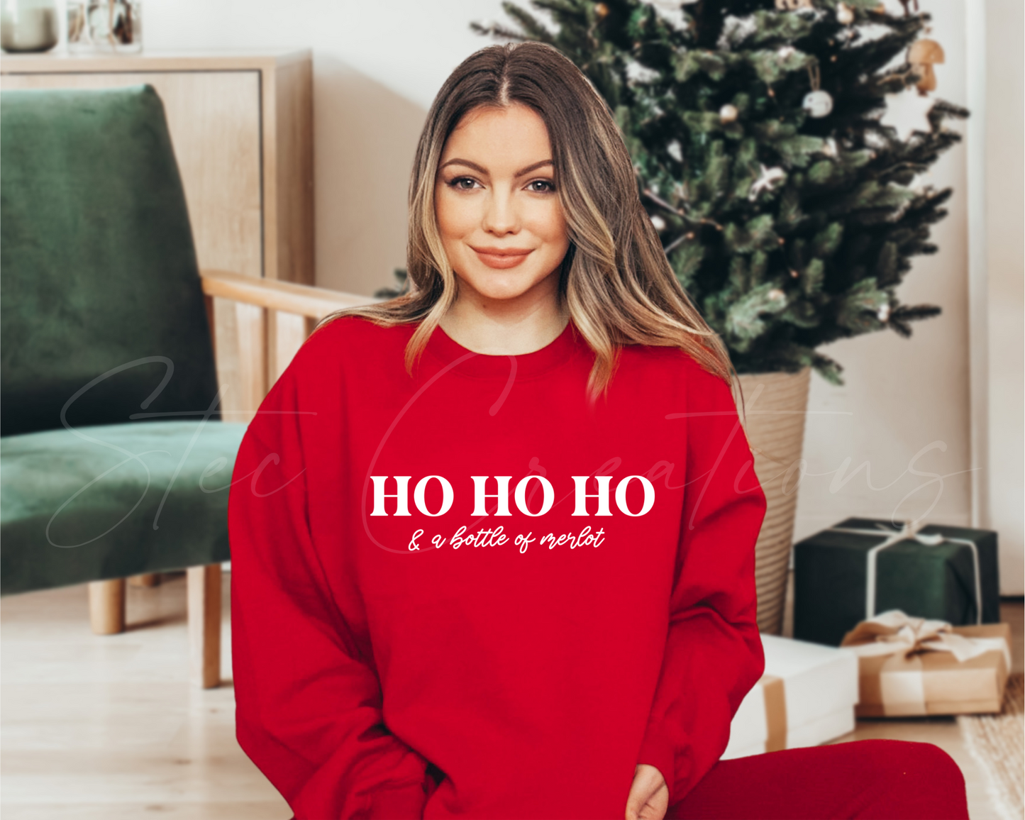 HO HO HO Merlot Sweater