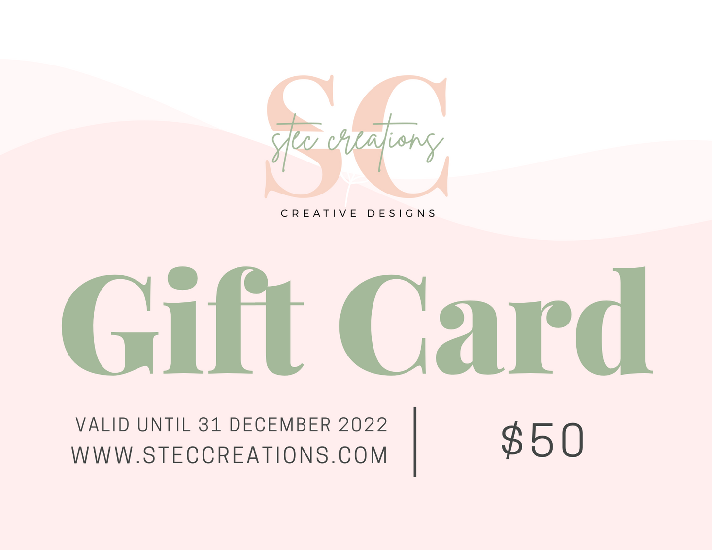 Stec Creations Gift Card