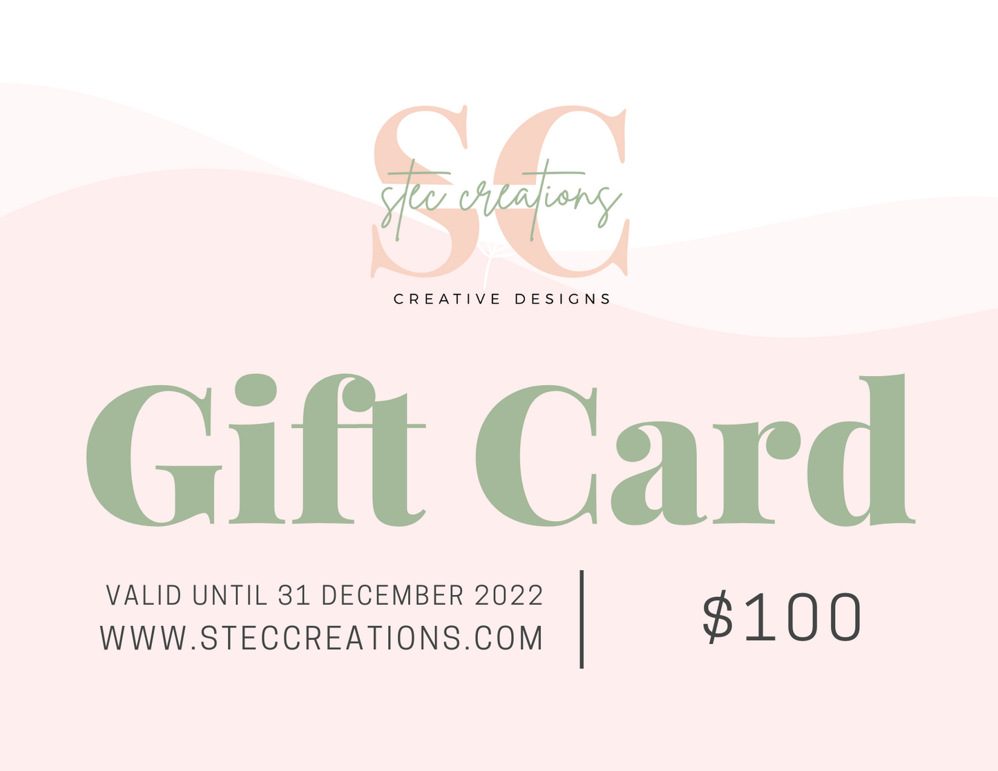 Stec Creations Gift Card