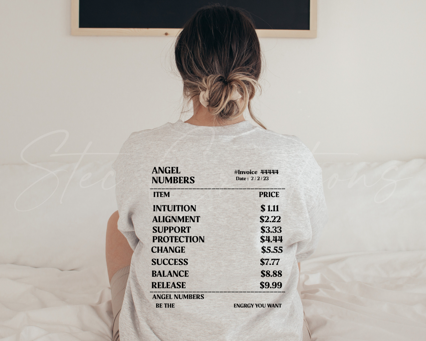 Angel Numbers Receipt Sweater