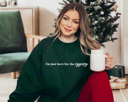 Here For The Eggnog Sweater