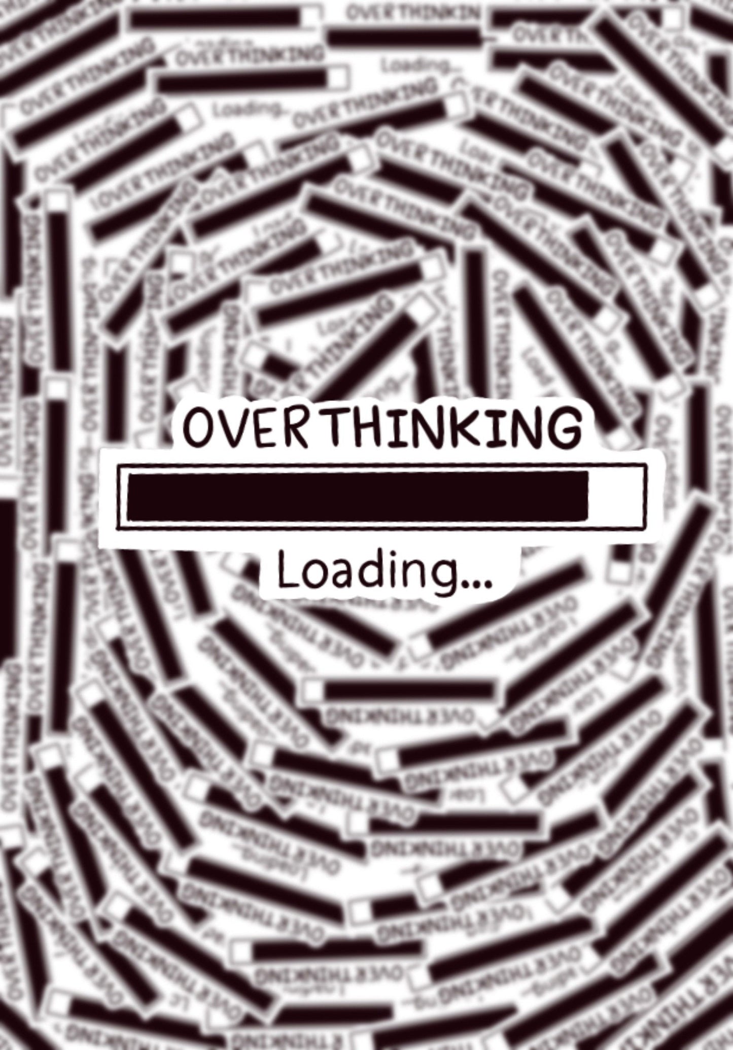 Overthinking Sticker