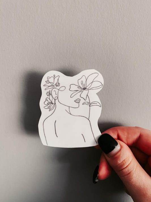 Flower Head Sticker