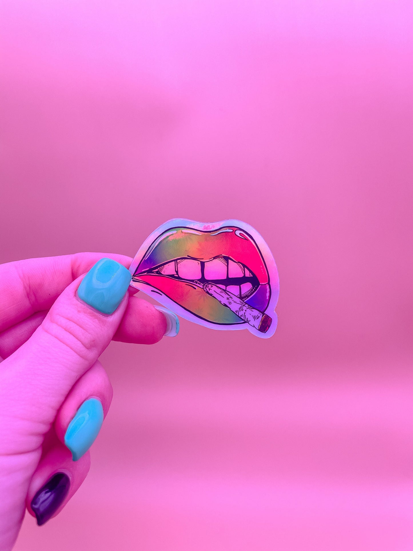 Holographic Smoking Sticker