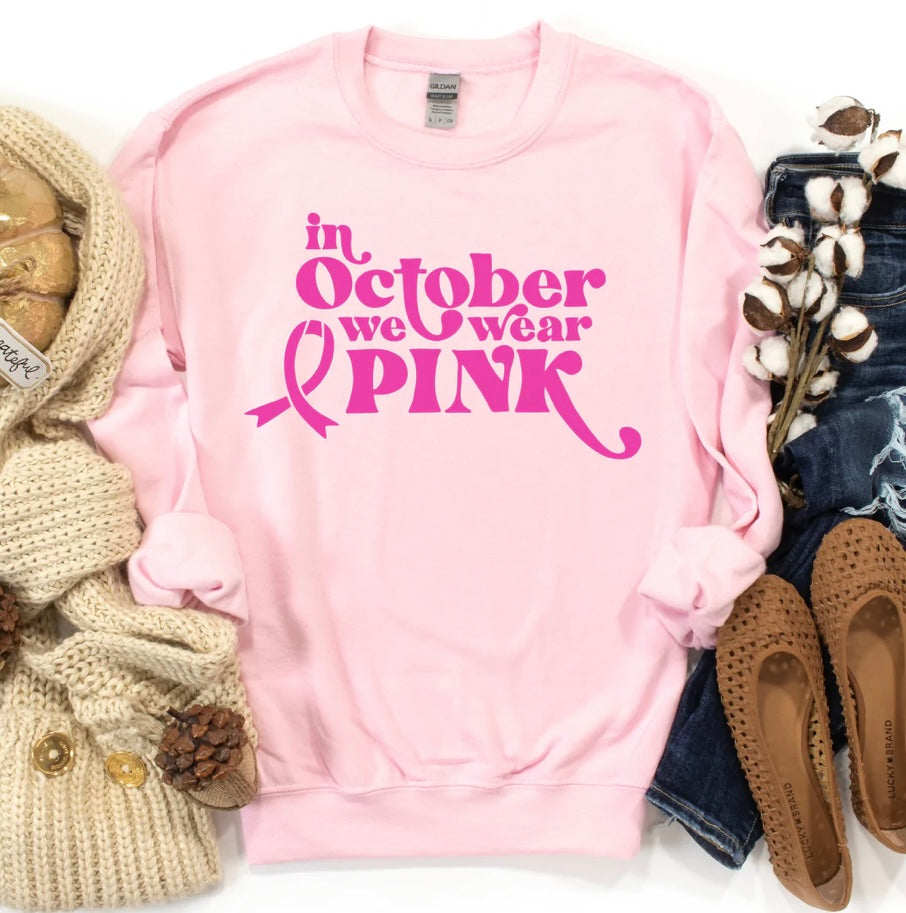 In October We Wear Pink Sweater