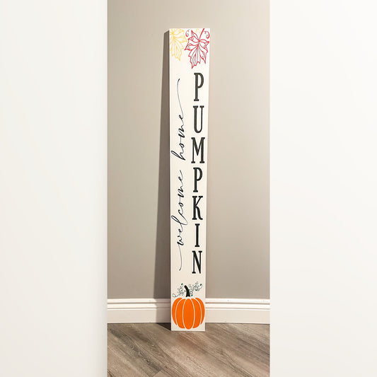 Welcome Home Pumpkin Porch Sign