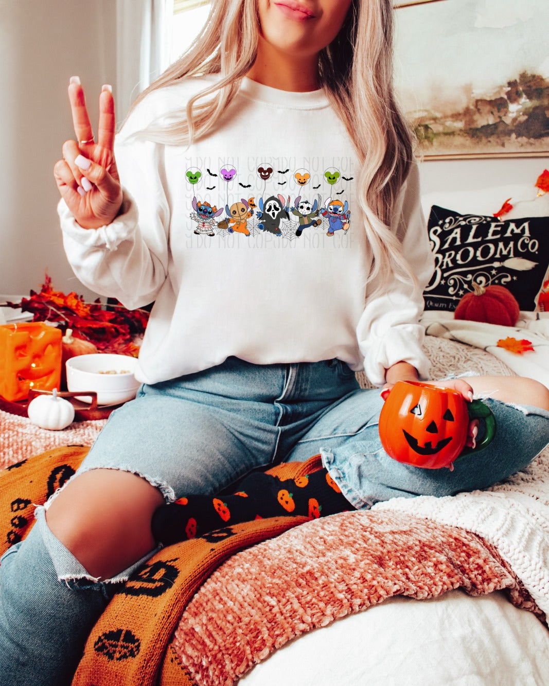 Mini Horror Stitch Line Sweater