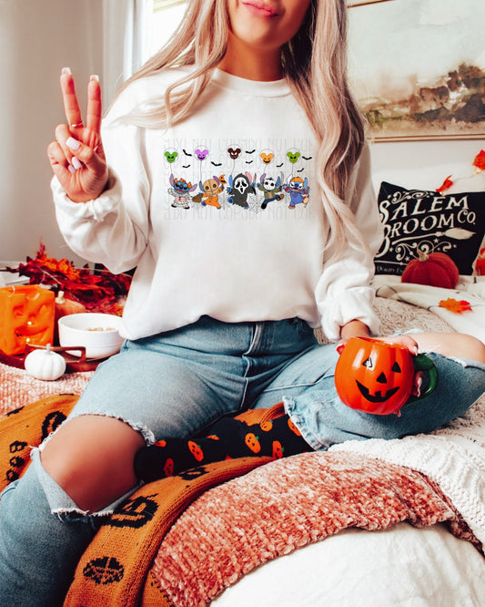 Mini Horror Stitch Line Sweater